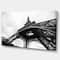 Designart - Paris Paris Eiffel Towerin Black and White Side View - Cityscape Canvas Print